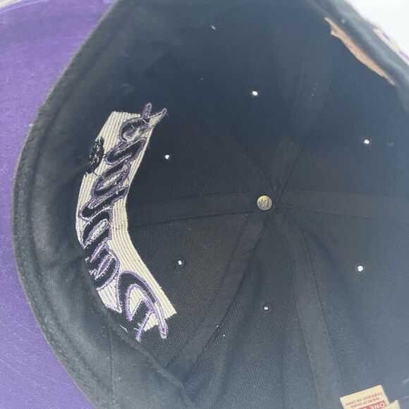 Y2K Toronto Raptors Black & Purple Snapback adjustable hat cap NBA UNISEX - Picture 6 of 6